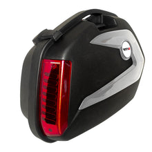 Cargar imagen en el visor de la galería, CAJUELAS TECHX2 LATERALES NEGRA/PLATA C/ SOPORTES 22L SGV-35N (JUEGO)