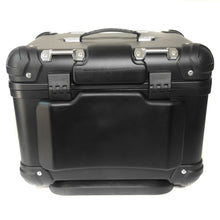 Cargar imagen en el visor de la galería, CAJUELA CUADRADA 45L PLÁSTICO TECHX2 NEGRA C/ RESPALDO Y SEGURO ANTIROBO SG-560