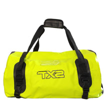 Cargar imagen en el visor de la galería, MALETA IMPERMEABLE TECHX2 MOD. DR42 AMARILLO FLUORESCENTE/NEGRO 60L(VALVULA DE VENTILACIÓN)