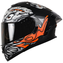 Cargar imagen en el visor de la galería, Casco Kov Rush Brainy Negro Abatible