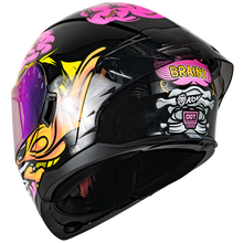 Cargar imagen en el visor de la galería, Casco Kov Rush Brainy Rosa Abatible
