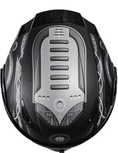 Cargar imagen en el visor de la galería, Casco Kov Estelar Cyborg Negro (Luz Led) Abatible