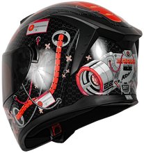 Cargar imagen en el visor de la galería, Casco Kov Spartan Error Rojo Integral