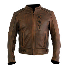 Cargar imagen en el visor de la galería, CHAMARRA KOV DE PIEL CON PROTECCIONES FREEDOM CAFE