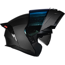 Cargar imagen en el visor de la galería, Casco Kov Zero Tipo Fibra de Carbono (Luz Led) Abatible