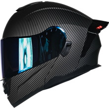 Cargar imagen en el visor de la galería, Casco Kov Zero Tipo Fibra de Carbono (Luz Led) Abatible