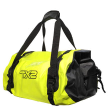 Cargar imagen en el visor de la galería, MALETA IMPERMEABLE TECHX2 MOD. DR42 AMARILLO FLUORESCENTE/NEGRO 60L(VALVULA DE VENTILACIÓN)
