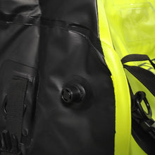 Cargar imagen en el visor de la galería, MALETA IMPERMEABLE TECHX2 MOD. DR42 AMARILLO FLUORESCENTE/NEGRO 60L(VALVULA DE VENTILACIÓN)
