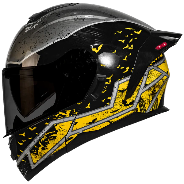 CASCO KOV ZERO DC BATMAN AMARILLO ABATIBLE