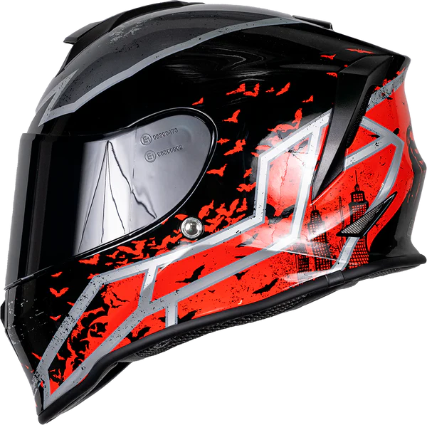 Casco Kov Kroon DC Batman Rojo Integral