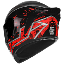 Cargar imagen en el visor de la galería, CASCO KOV ZERO DC BATMAN ROJO ABATIBLE
