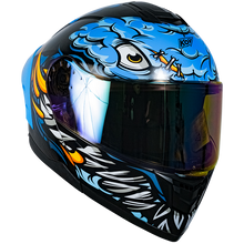 Cargar imagen en el visor de la galería, Casco Kov Rush Brainy Azul Abatible
