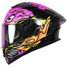 Cargar imagen en el visor de la galería, Casco Kov Rush Brainy Rosa Abatible
