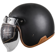 Cargar imagen en el visor de la galería, Casco Kov Classic 3/4 Negro Solido
