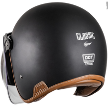 Cargar imagen en el visor de la galería, Casco Kov Classic 3/4 Negro Solido
