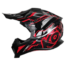 Cargar imagen en el visor de la galería, Casco Kov Dirt Rojo Cross
