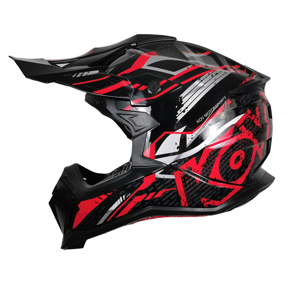 Casco Kov Dirt Rojo Cross