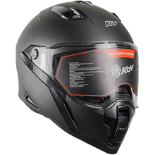 Cargar imagen en el visor de la galería, Casco Kov Jet Negro Mate Integral
