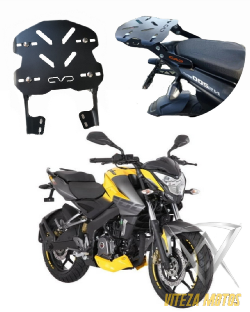 Parrilla para Bajaj Pulsar 200 NS de posiciones