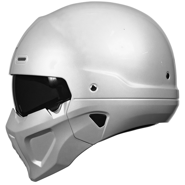 Casco Kov Spectrum Solido Blanco Modular