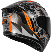 Cargar imagen en el visor de la galería, Casco Kov Estelar Wrap Naranja Abatible
