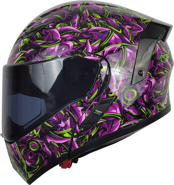 Casco Kov Nebula Titan Morado Abatible