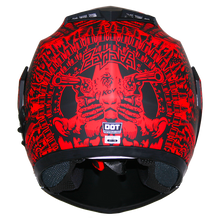 Cargar imagen en el visor de la galería, Casco Kov Stealth Zapata Rojo Abatible
