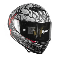 Cargar imagen en el visor de la galería, Casco Aircut Carnivor Black Integral
