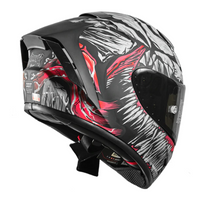 Cargar imagen en el visor de la galería, Casco Aircut Carnivor Black Integral
